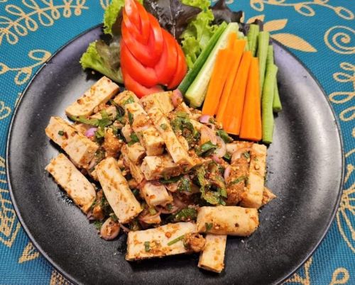 Spicy Tofu Salad (Laab)